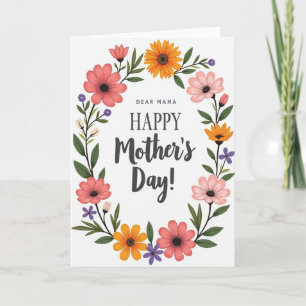 Carte de fête des mères Dear Mama