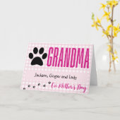 Carte de fête des mères des animaux de compagnie - (Fleur jaune)