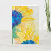 Carte de fête des mères des tournesols (Devant)