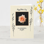 Carte de fête des mères douce script (Fleur jaune)