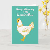 Carte de fête des mères douce Teal Bird (Fleur jaune)