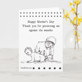 Carte de fête des mères drôle et joyeuse (Fleur jaune)