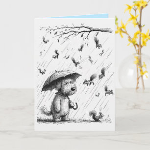 Carte de fête des mères du chien