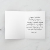 Carte de fête des mères | Du Fils (Intérieur)