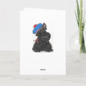 Carte de fête des mères écossaises Mum nana écossa (Dos)