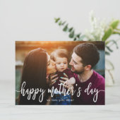 Carte de fête des mères élégante avec photo (Debout devant)