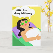 Carte de Fête des Mères Emerald Spa (Fleur jaune)