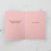 Carte de fête des mères en forme d'ours en peluche (Intérieur)