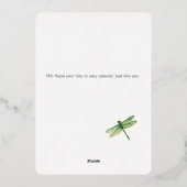 Carte de fête des mères en papier métallisé (Verso)