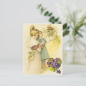 Carte de fête des mères et des filles victoriennes (Debout devant)