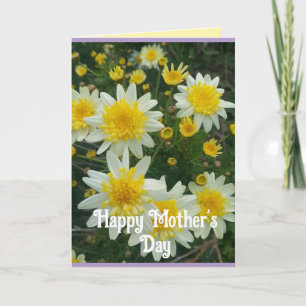 Carte de Fête des Mères Fleur de Daisy Marguerite
