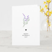 Carte de Fête des Mères Fleur de Lavande (Fleur jaune)