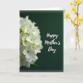 Carte de Fête des Mères Fleurs Blanches Mat (Fleur jaune)