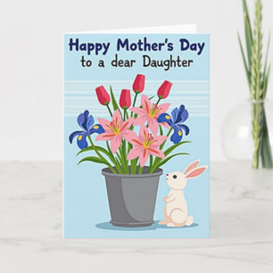 Carte de fête des mères Fleurs printanières