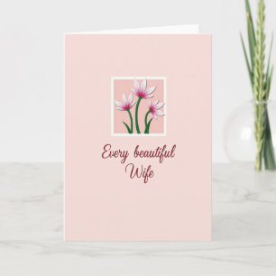 Carte de Fête des Mères Fleurs Roses Amour