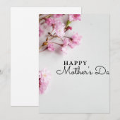 Carte de Fête des Mères - Fleurs Sauvages Botaniqu (Devant / Derrière)