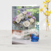 Carte de fête des mères Floral Bouquet (Fleur jaune)