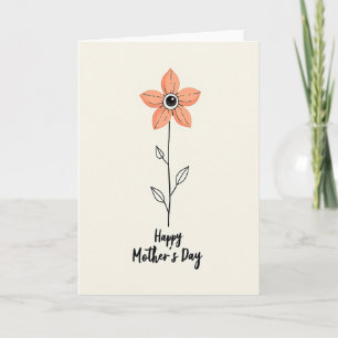 Carte de fête des mères Floral Eye