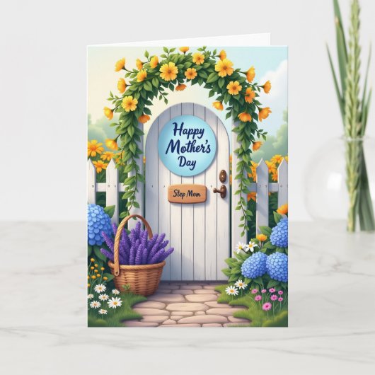 Carte de Fête des Mères Floral Gate (Devant)