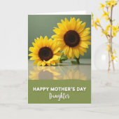 Carte de fête des mères Floral Reflection (Fleur jaune)