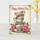 Carte de fête des mères Floral Stack (Fleur jaune)