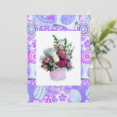 Carte de fête des mères florale (Debout devant)