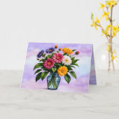 Carte de fête des mères florale (Fleur jaune)