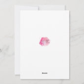 Carte de fête des mères florale aquarelle (Dos)