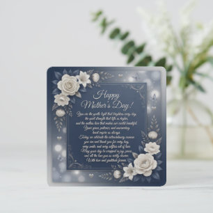 Carte de Fête des Mères Florale Élégante