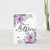 Carte de Fête des Mères Florale Joyeuse (Devant)