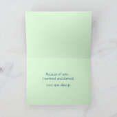 Carte de fête des mères florale paisible (Intérieur)