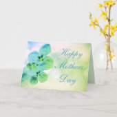 Carte de fête des mères florale paisible (Fleur jaune)