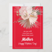 Carte de fête des mères florale pastel rustique (Devant)