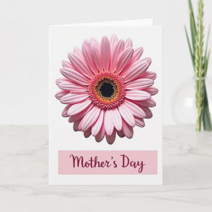 Carte de fête des mères florale rose