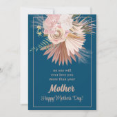 Carte de fête des mères florale rustique – Fleurir (Devant)