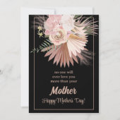 Carte de fête des mères florale rustique sentiment (Devant)