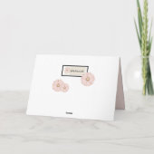 Carte de fête des mères florales avec message (Dos)