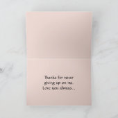 Carte de fête des mères florales avec message (Intérieur)