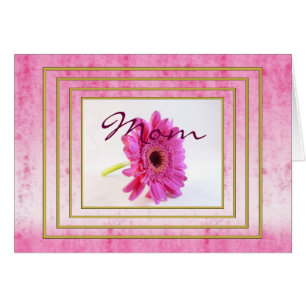 Carte de fête des mères Gerbera
