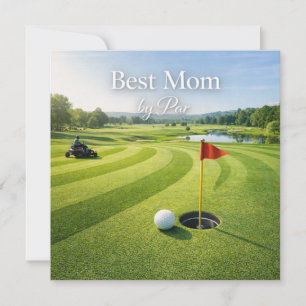Carte de fête des mères Golf pour maman