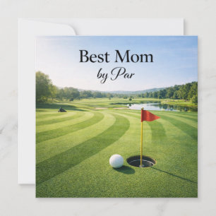 Carte de fête des mères Golf pour maman