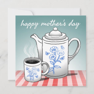 Carte de fête des mères Hot Coffee