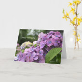 Carte de fête des mères Hydrangea (Fleur jaune)