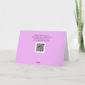 Carte de fête des mères Iris Douce et Belle (Dos)