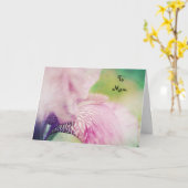 Carte de fête des mères Iris Douce et Belle (Fleur jaune)