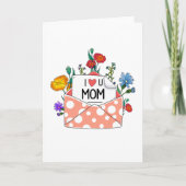 Carte de fête des mères 'Je t'aime maman' (Devant)