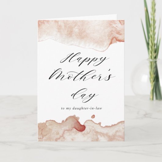 carte de fête des mères joyeuse avec éclaboussures (Devant)