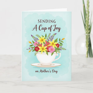 Carte de fête des mères Joyeux Bouquet