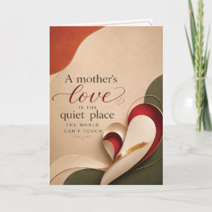 Carte de fête des mères : l'amour d'une mère, un e