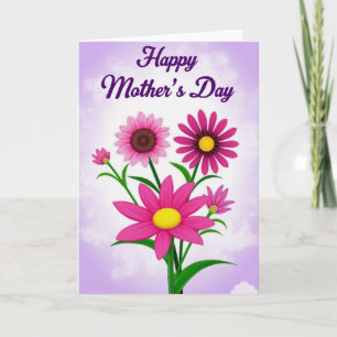 Carte de Fête des Mères Magenta Blooms